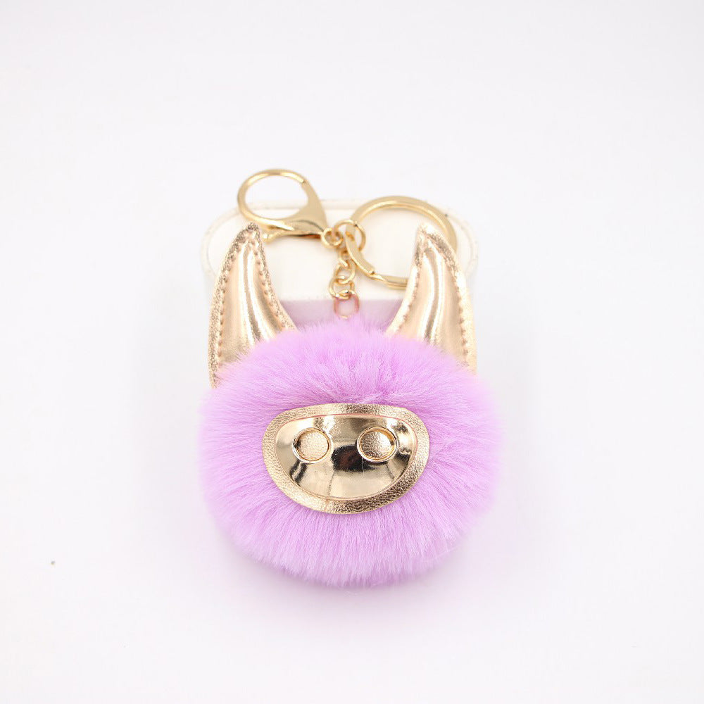 Wholesale Shiny Cute Pig Plush Ball Bag Accessories Pendant